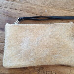 Clutch/ etui tas camel