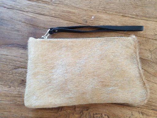 Clutch/ etui tas camel