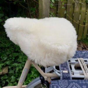 Fietszadel hoes creme
