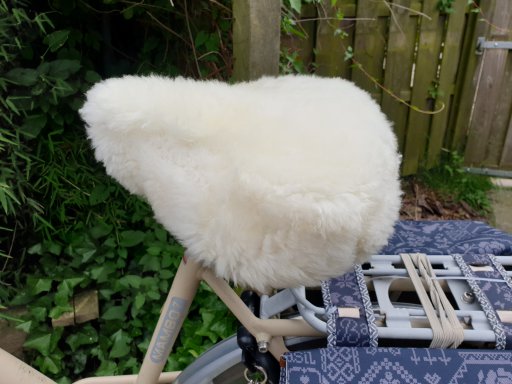 Fietszadel hoes creme