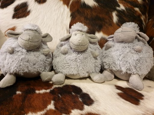Knuffel schaap grijs