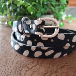 Koeienhuid riem 2 cm breed 105 cm