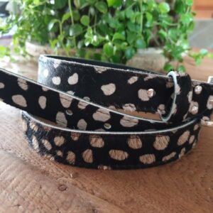 Koeienhuid riem 3 cm breed 85 cm