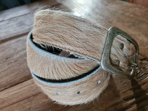 Koeienhuid riem 95 cm nr 16