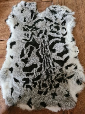 Konijnenvacht grijs civet