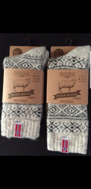 Noorse sokken grijs 35/38