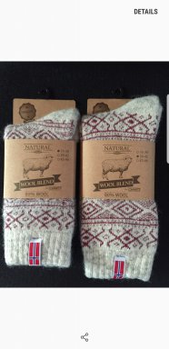 Noorse sokken rood 35/38