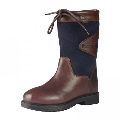 Outdoor laars junior bruin/blauw