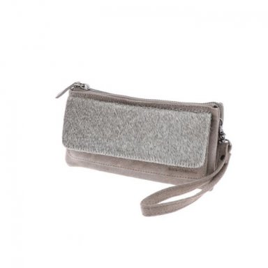 Schoudertas/ clutch Coco grijs