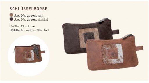 Sleutelhanger leder donker