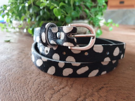 koeienhuid riem 2 cm breed 95 cm